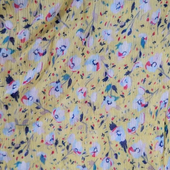 Zadig & Voltaire Rebbie Goa Mini Dress Yellow Ditsy Floral No Size Tag Small - Picture 5 of 15